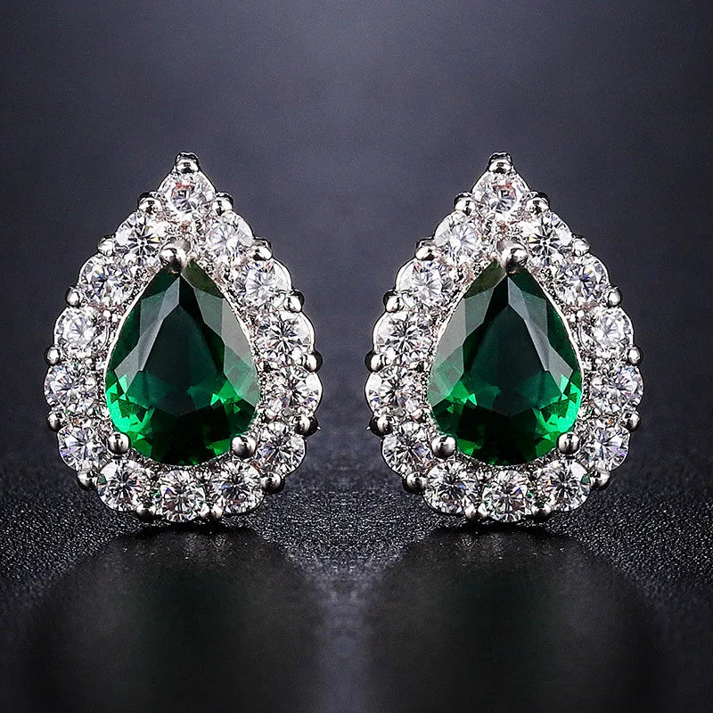 Jewelina | Colorstone Stud Earrings
