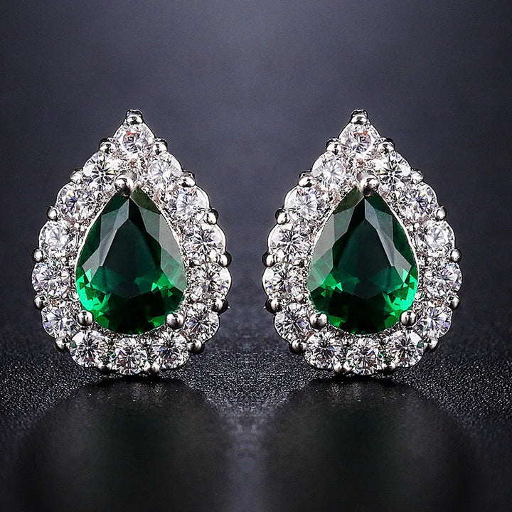 Jewelina | Colorstone Stud Earrings