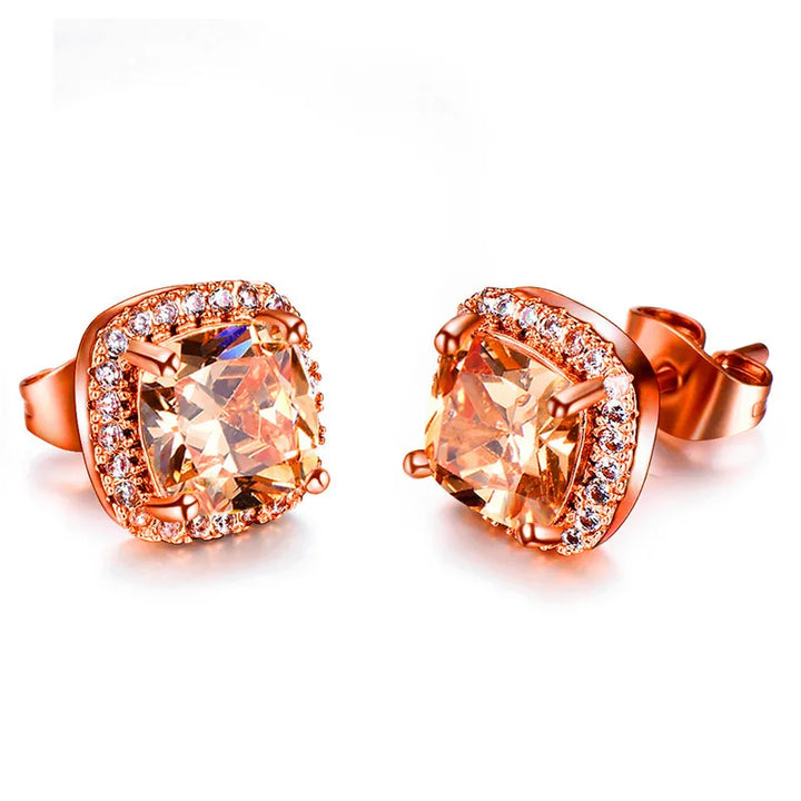 Gemelle | Multicolor Crystal Stud Earrings