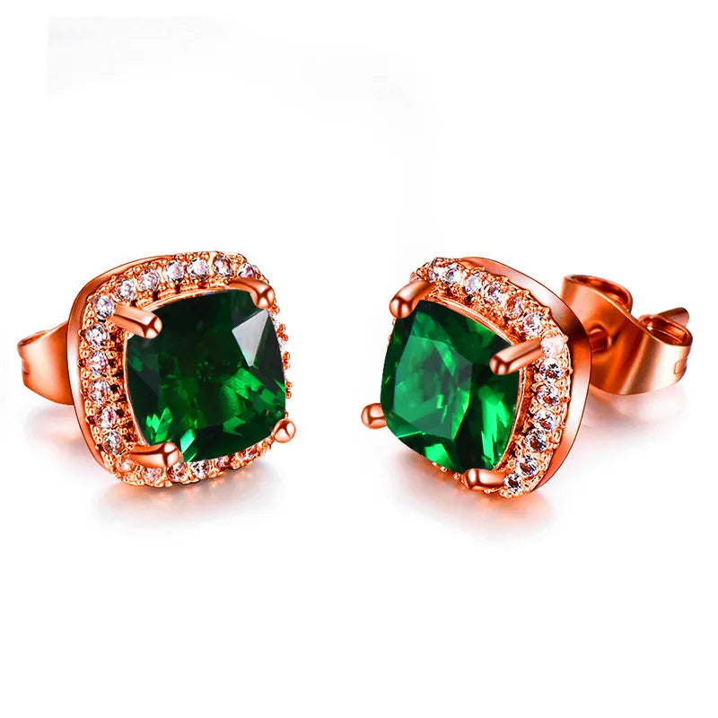 Gemelle | Multicolor Crystal Stud Earrings