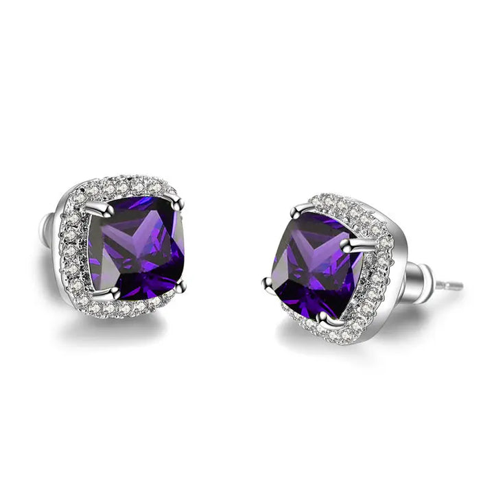 Gemma Colorstone Stud Earrings