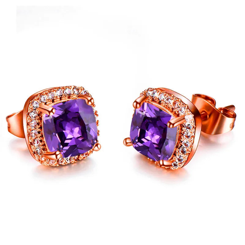 Gemelle | Multicolor Crystal Stud Earrings