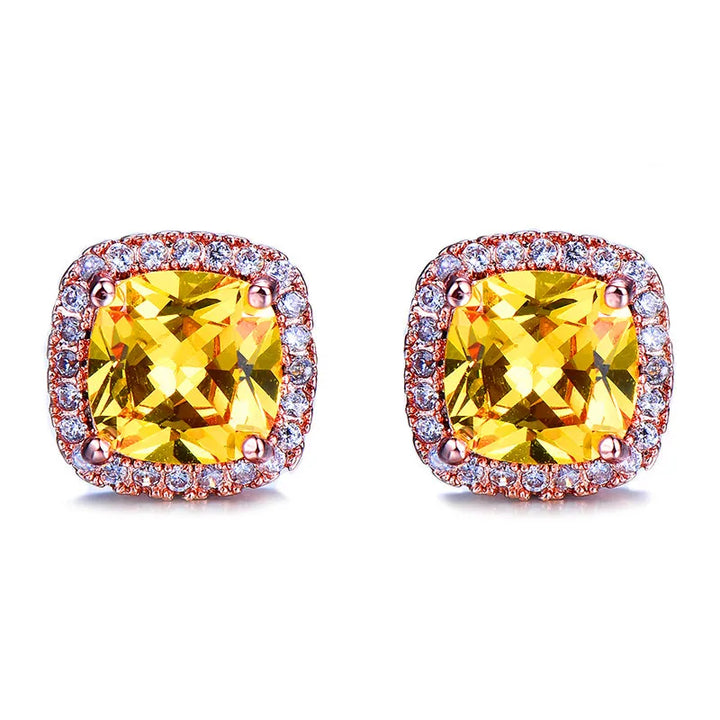 Gemelle | Multicolor Crystal Stud Earrings