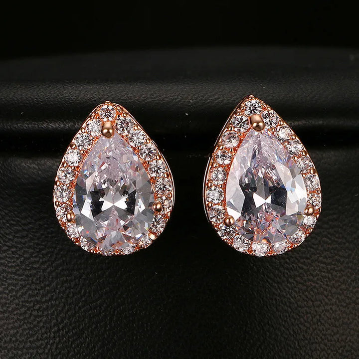 Jewelina | Colorstone Stud Earrings