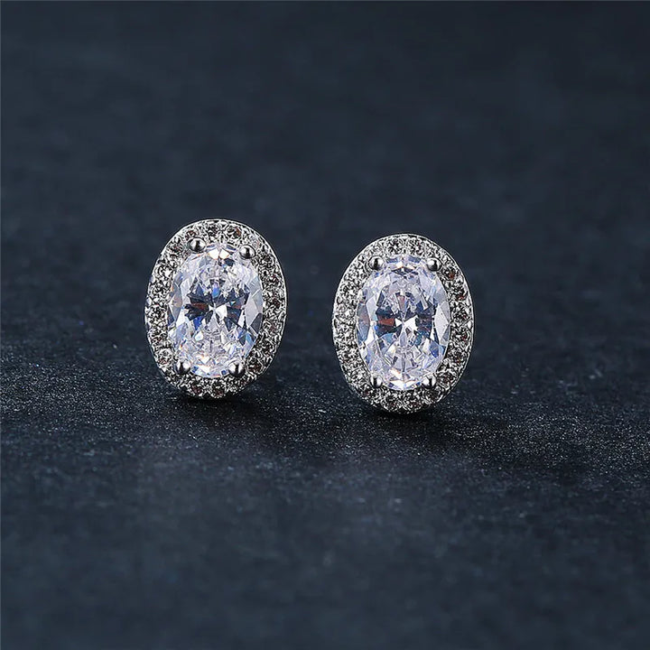 Ovaline | Colorstone Stud Earrings