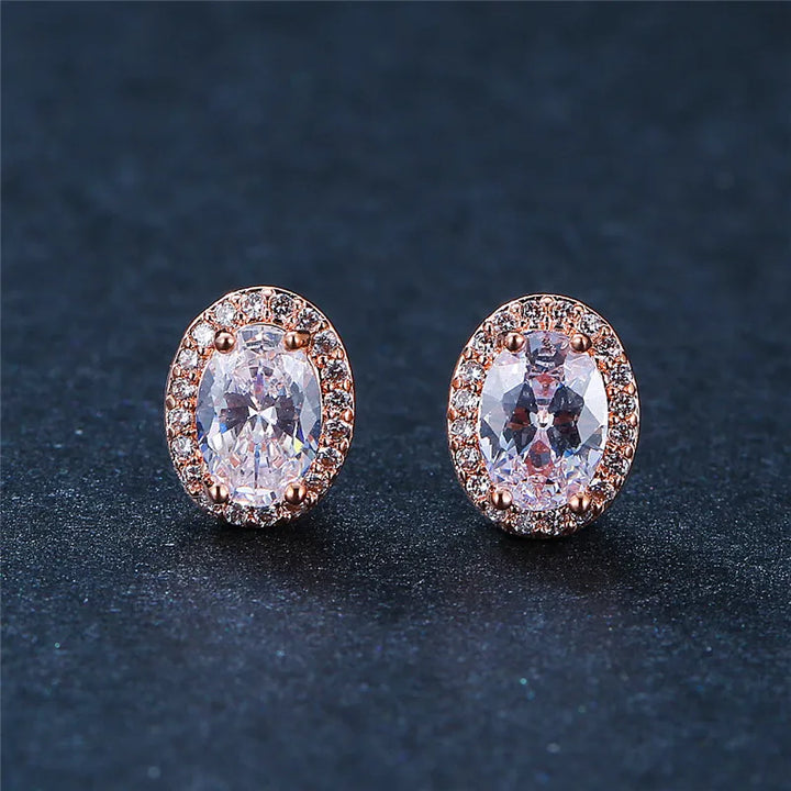 Ovaline | Colorstone Stud Earrings