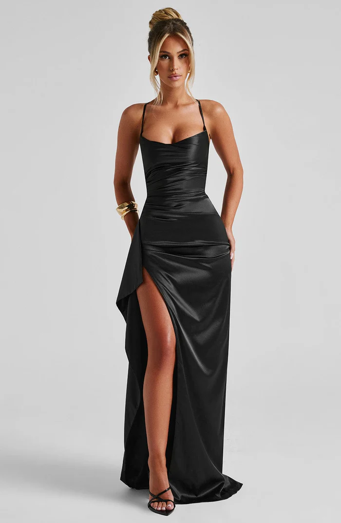 Helen Black Maxi Dress