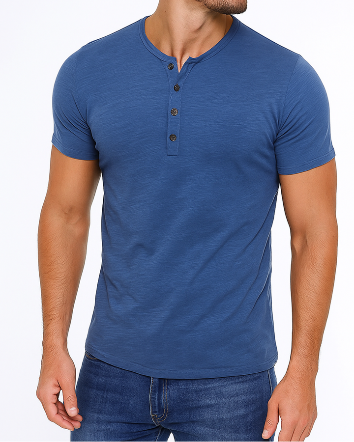 Henley Shirt – Button Placket Neck & Flat Under Layers
