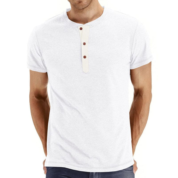 Henley T-Shirt – Soft Blend Knit And Adjusting Neck Placket