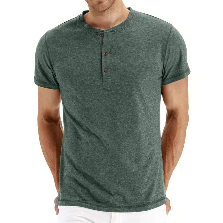 Henley T-Shirt – Soft Blend Knit And Adjusting Neck Placket