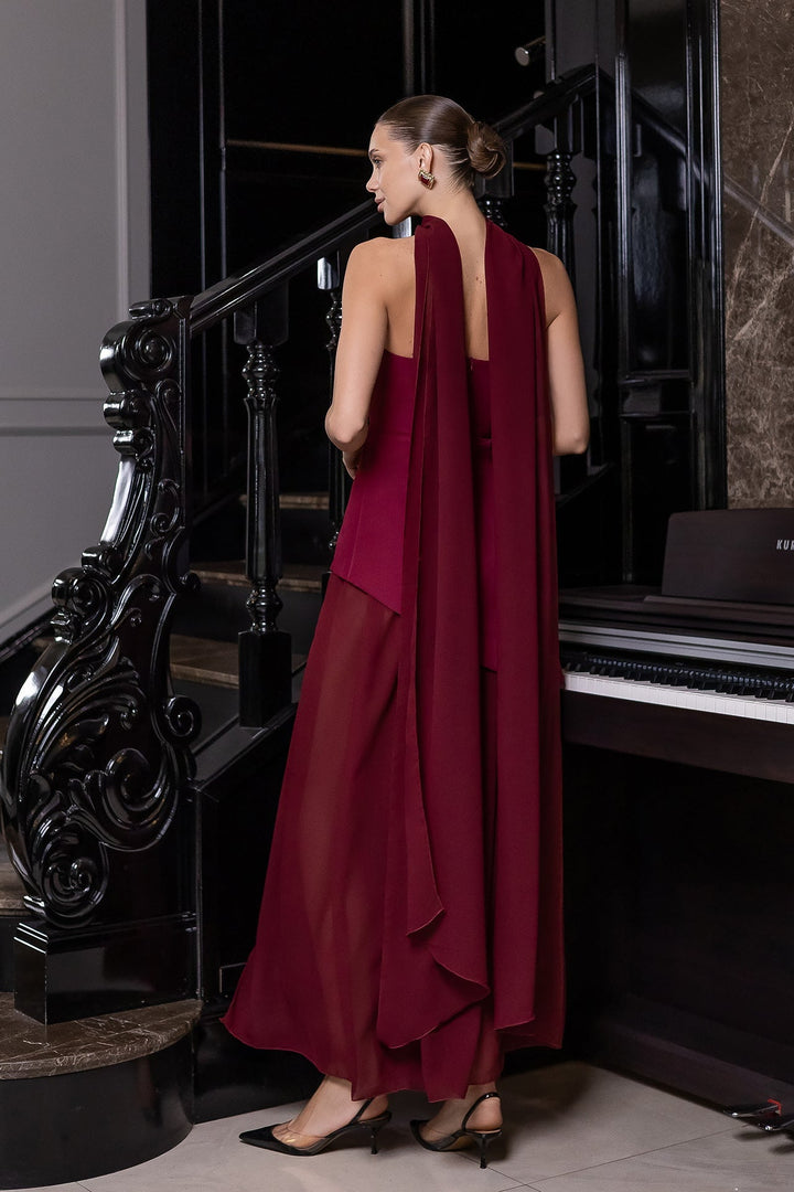 Azaleea Burgundy Maxi Dress