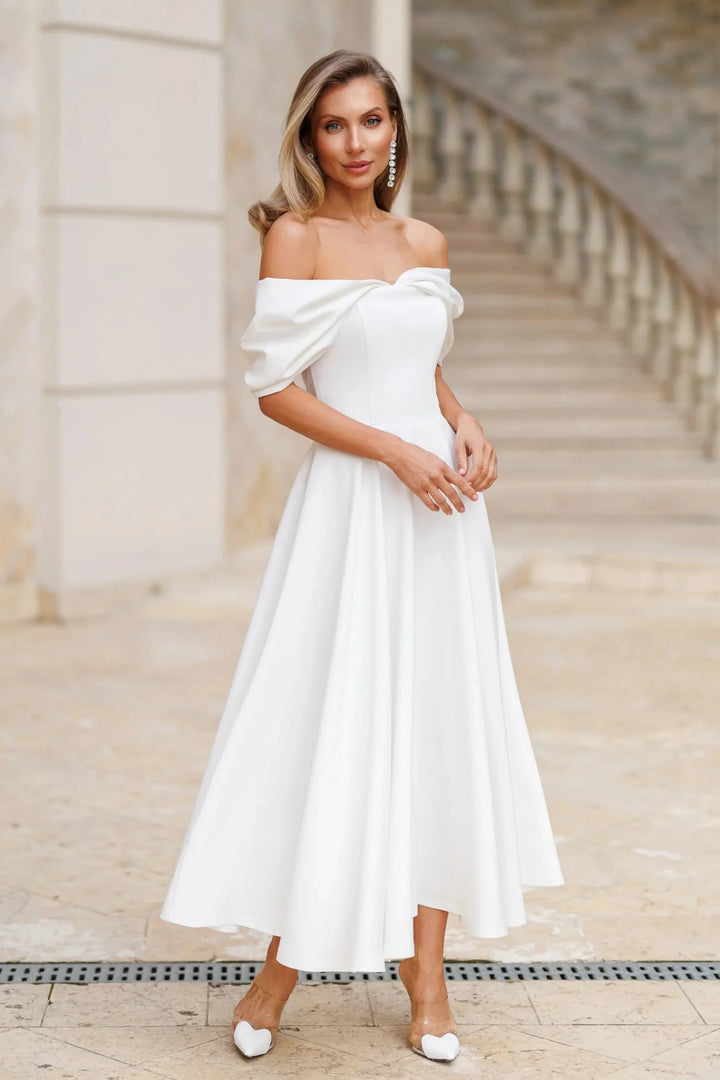 Positano Ivory Midi Dress