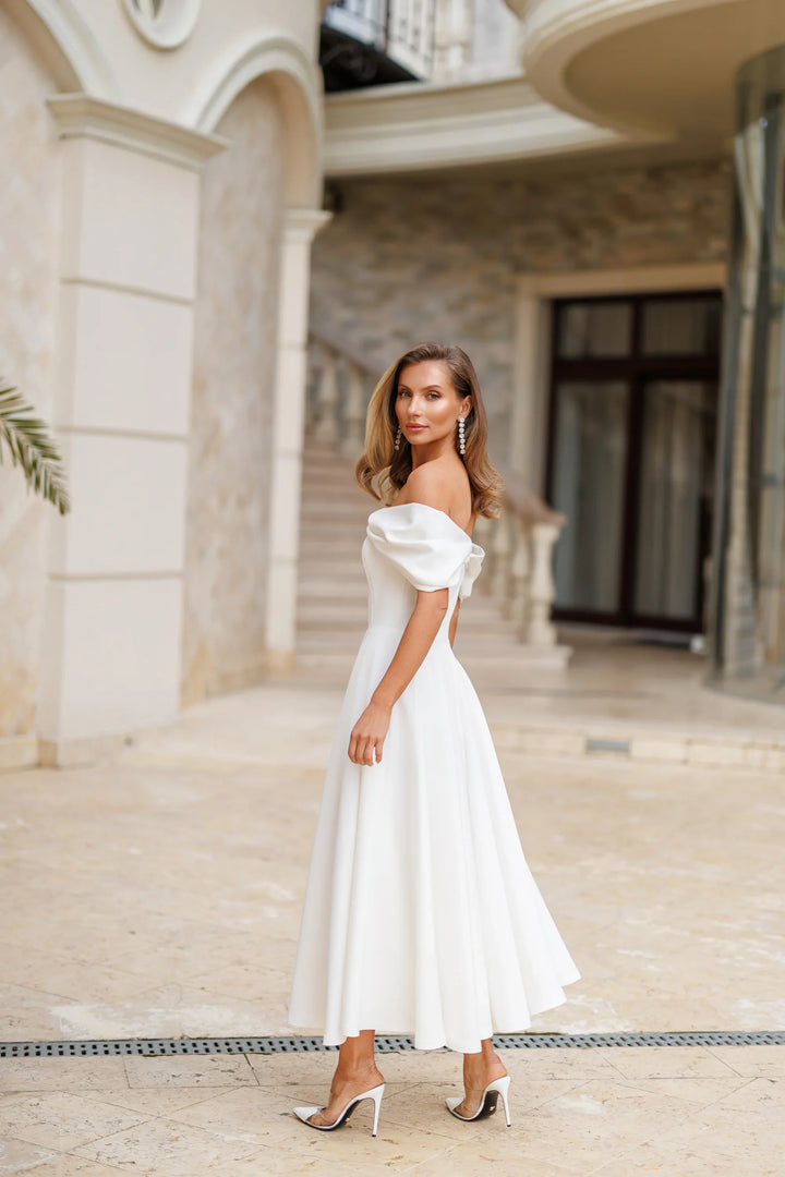 Positano Ivory Midi Dress