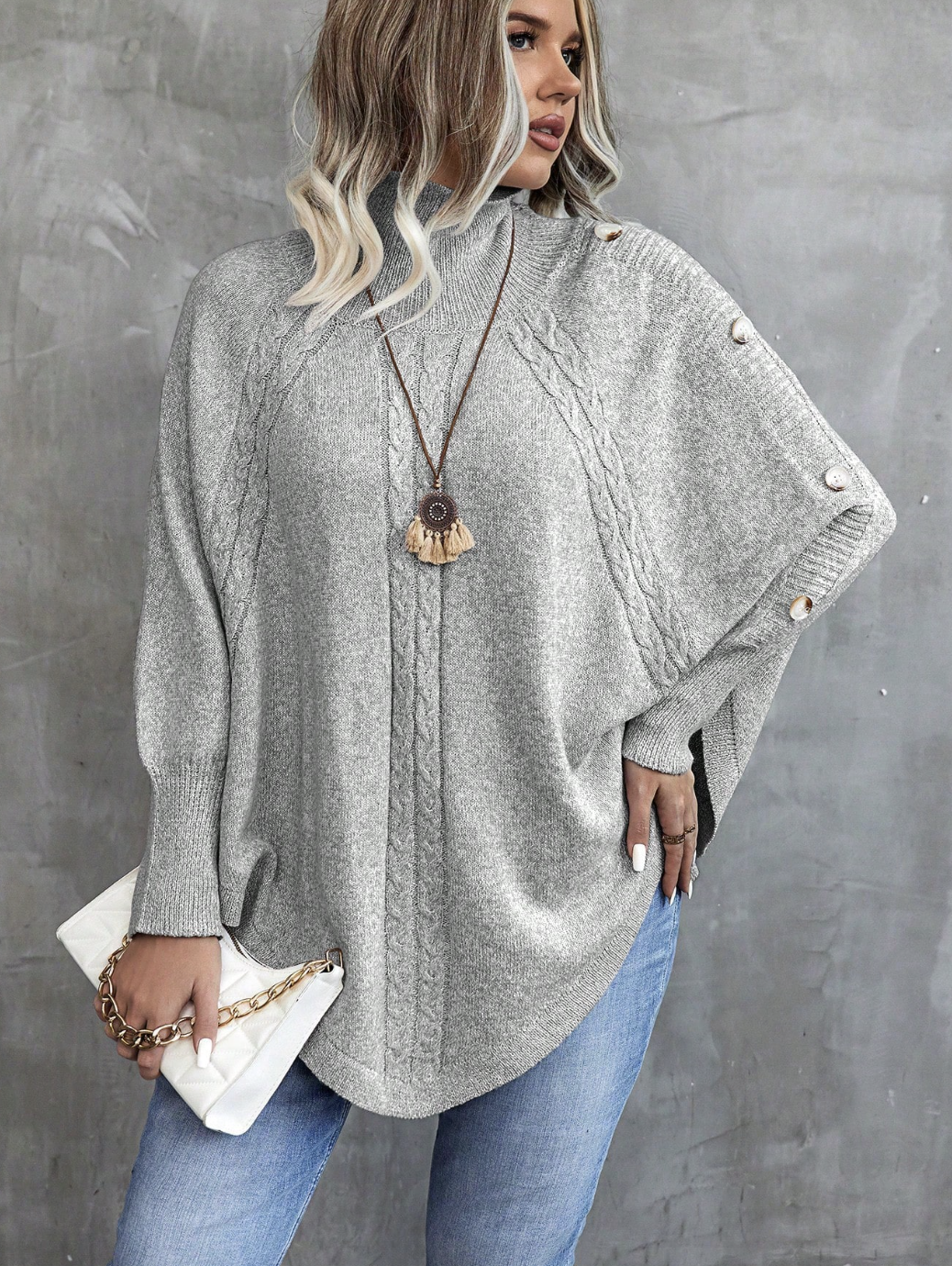 Micaela | Jersey Curvy de Canalé con Botones