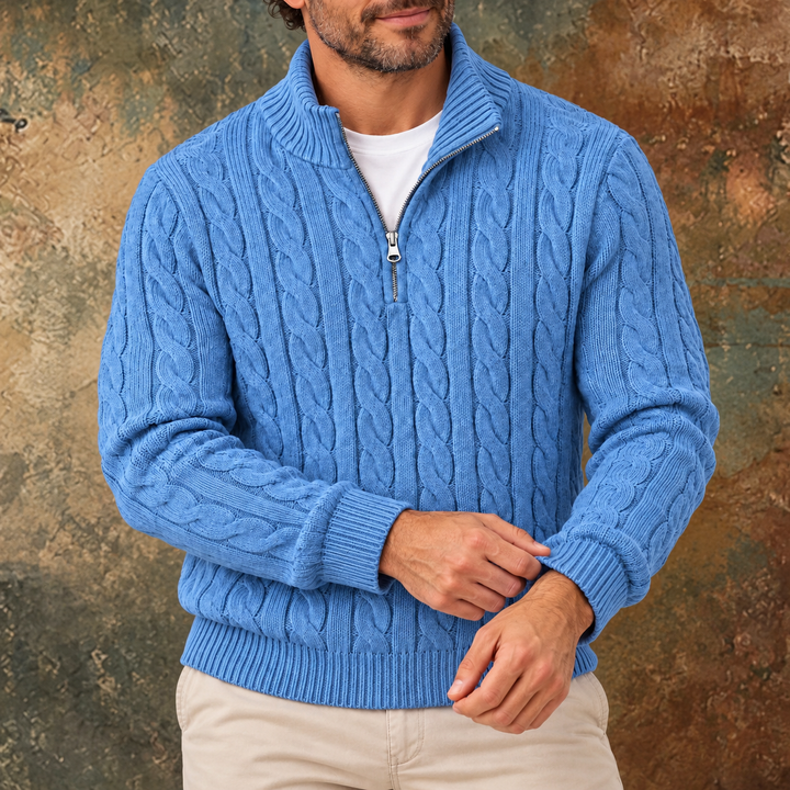 Jersey de Punto con Cremallera para Hombre