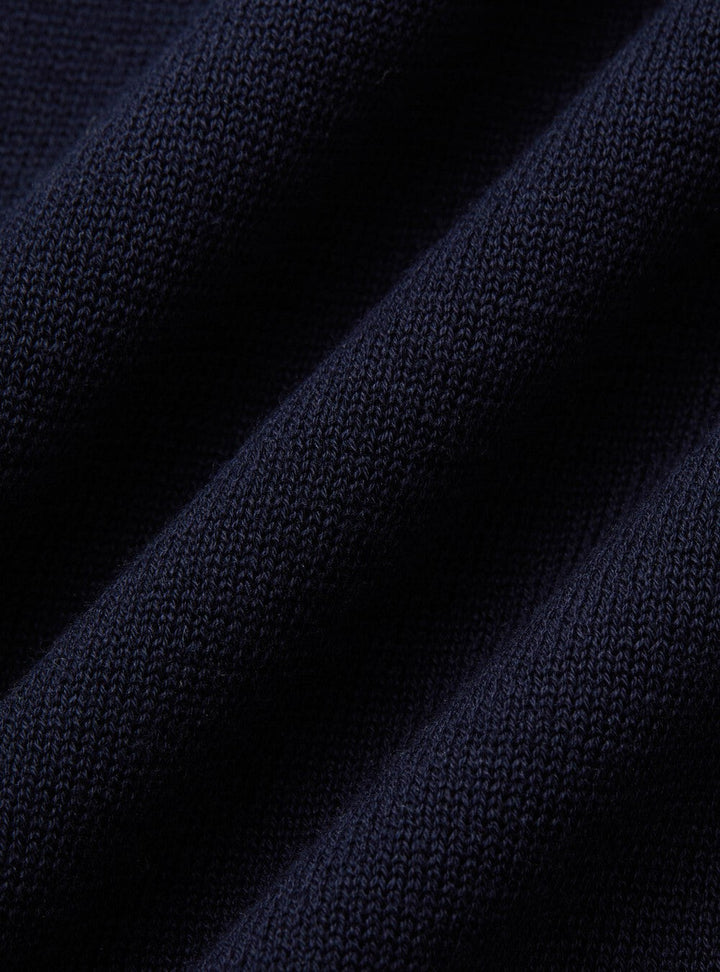 Knitted Polo Shirt - Buttonless Collar And Flexible Shape