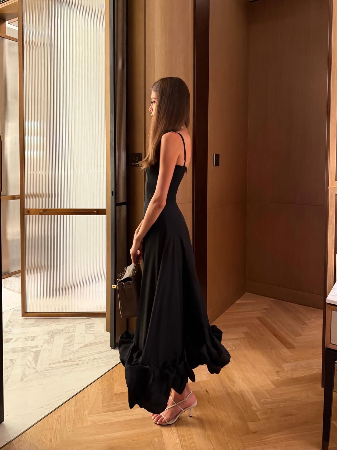 Liana Black Midi Dress