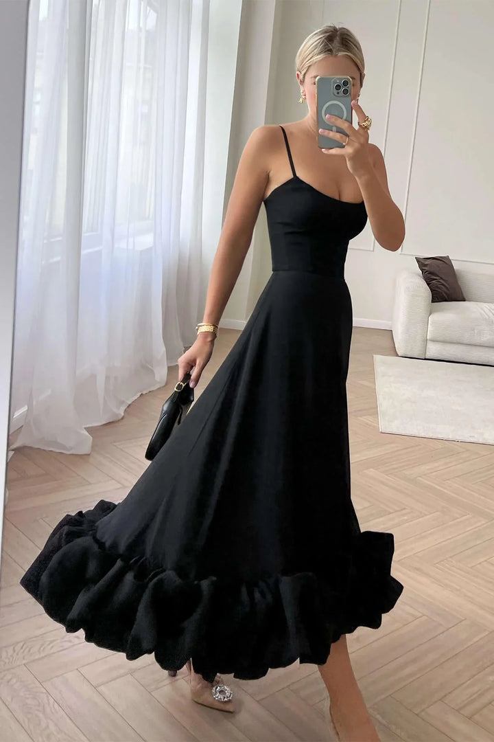 Liana Black Midi Dress