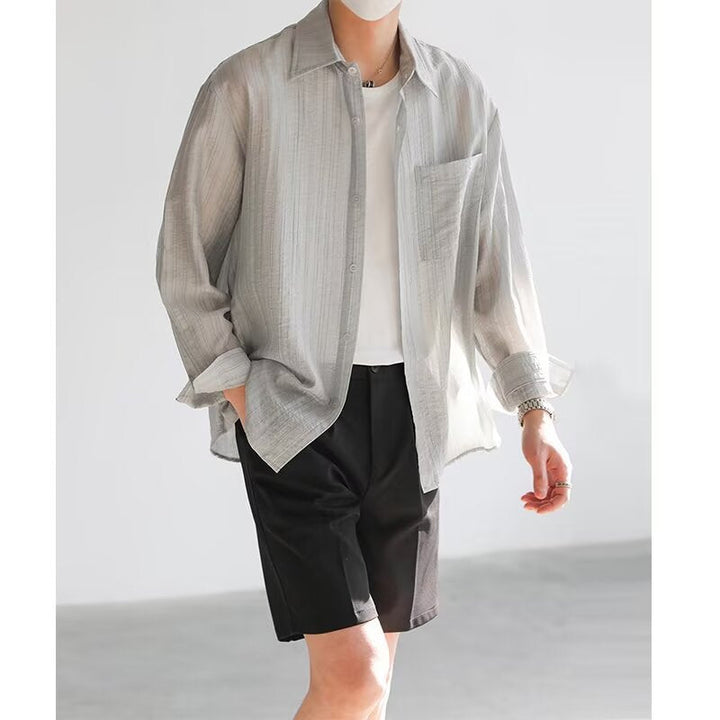 Long Sleeve Shirt - Button Front & Breathable Blend Comfort