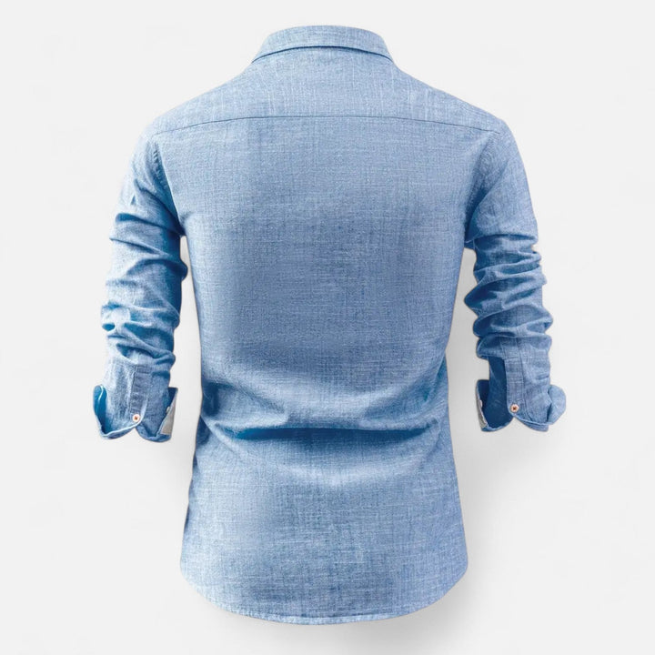 Long Sleeve Utility Shirt – Soft Blend And Structured Shape