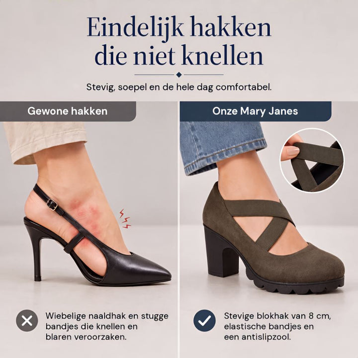 Zapatos Mary Jane con Tiras Cruzadas