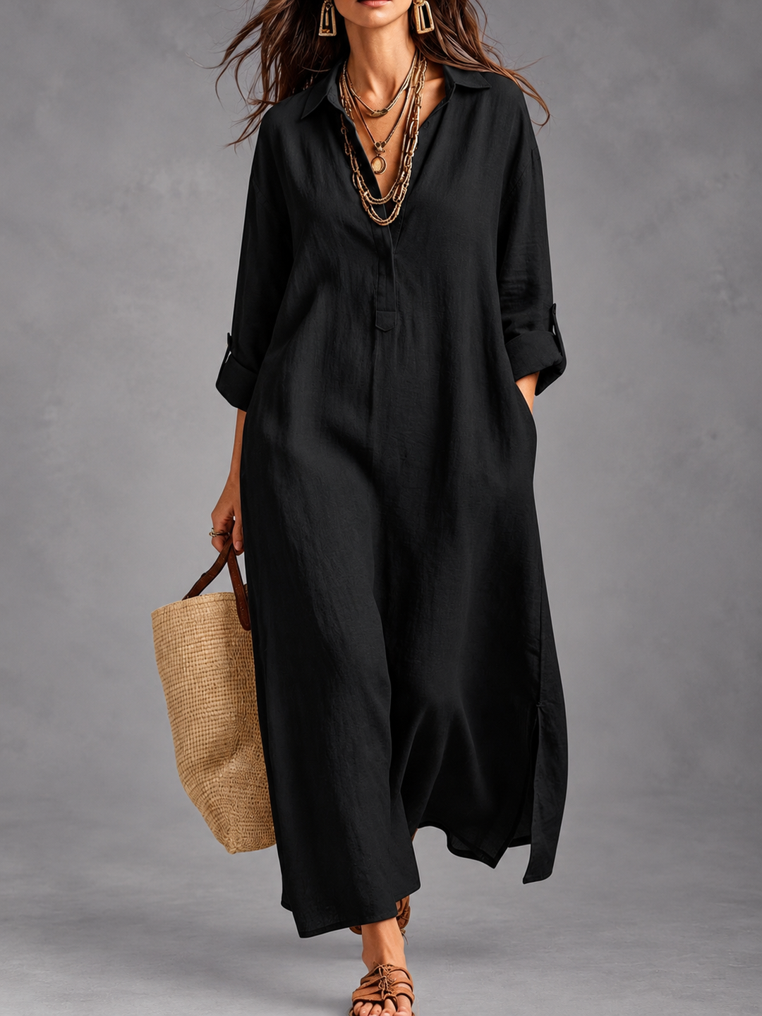 Tina | Vestido Maxi de Invierno