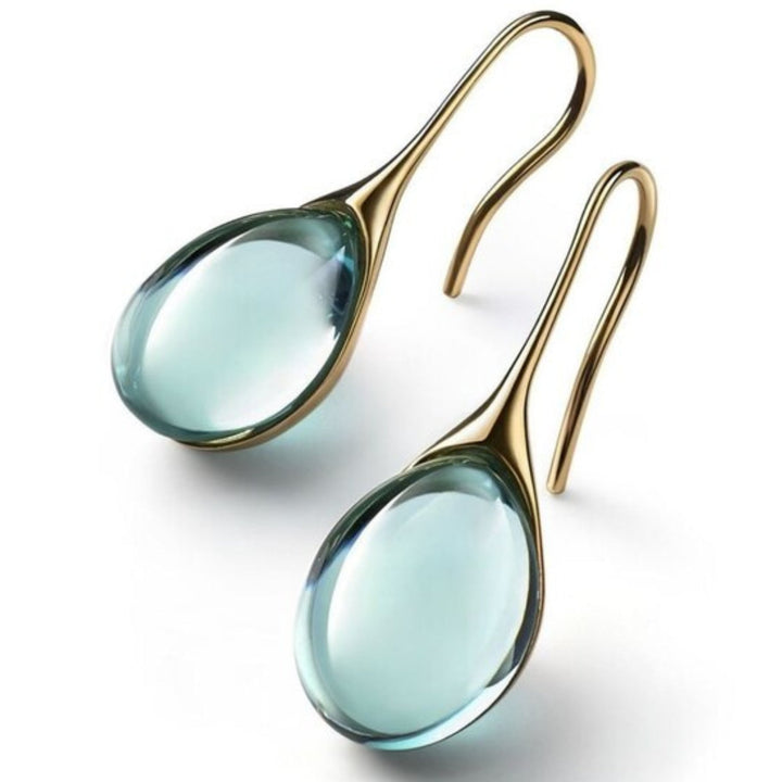 Pendientes de gota de cristal