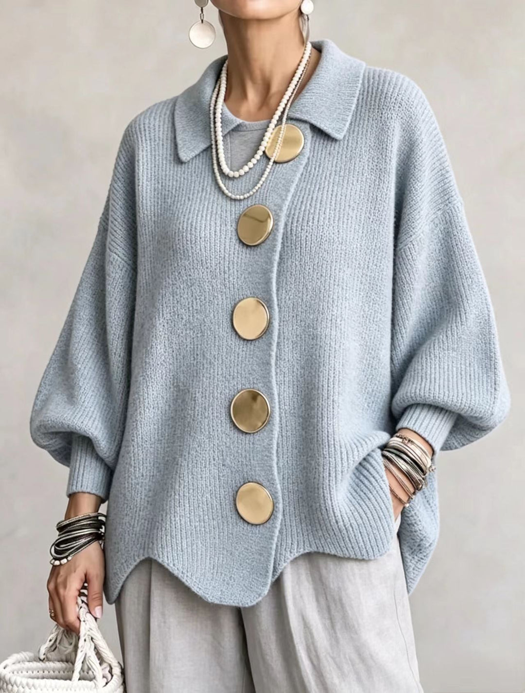 Isadora | Cárdigan Oversize con Botones
