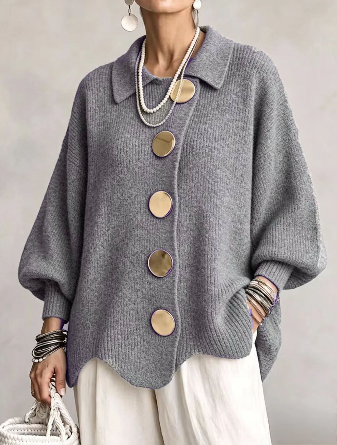 Isadora | Cárdigan Oversize con Botones