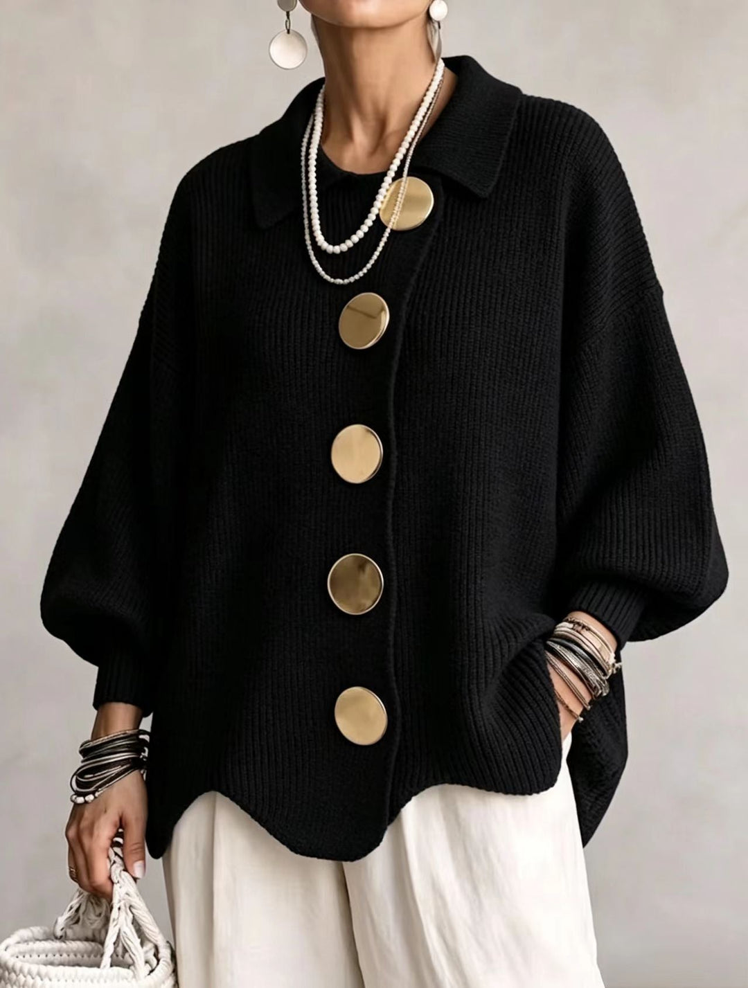 Isadora | Cárdigan Oversize con Botones