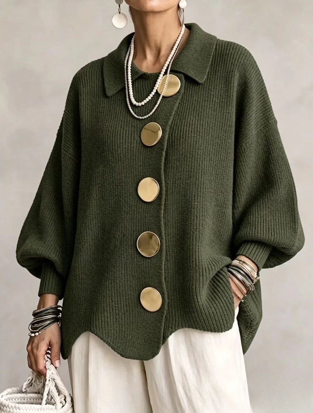 Isadora | Cárdigan Oversize con Botones