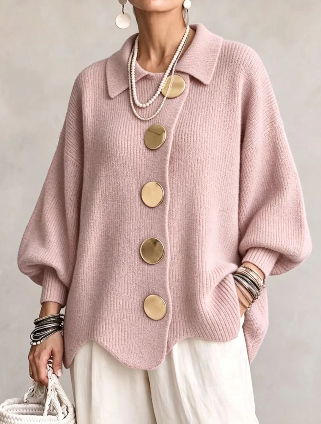 Isadora | Cárdigan Oversize con Botones