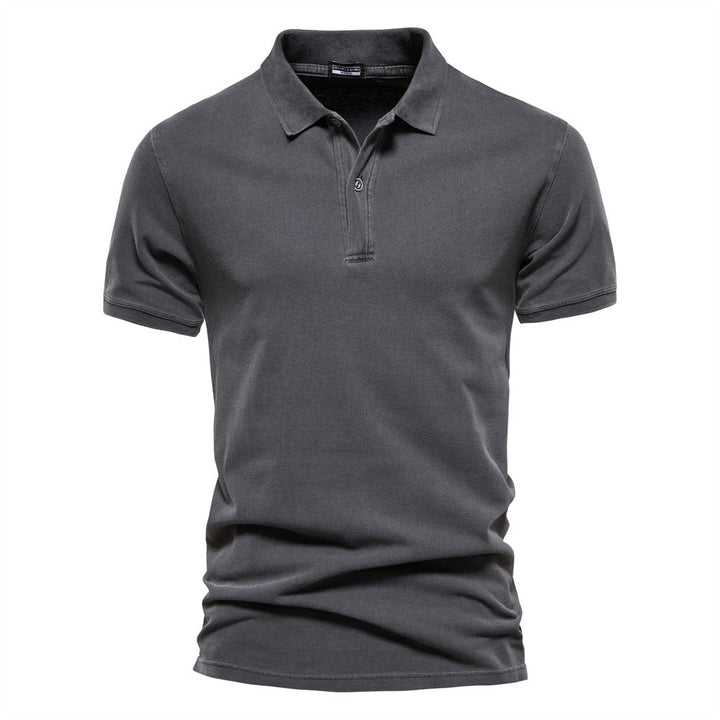 Polo – Ribbed Collar And Three Button Placket For Shape