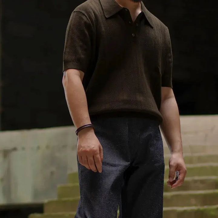 Polo Shirt - Polyester Blend Knit And Cool Airflow Collar