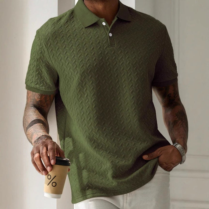 Polo Shirt - Polyester Blend Tailored Cut And Shape Hold