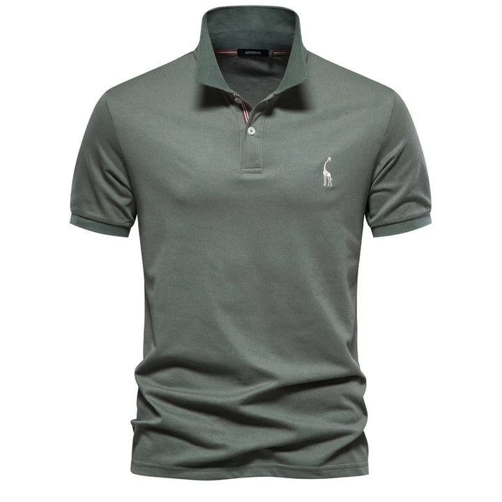 Polo Shirt - Slim Tailored Cut And Polyester Blend Fit