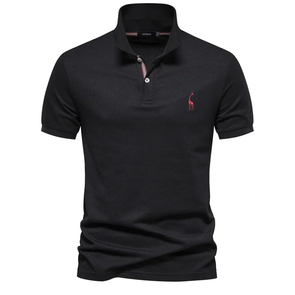 Polo Shirt - Slim Tailored Cut And Polyester Blend Fit