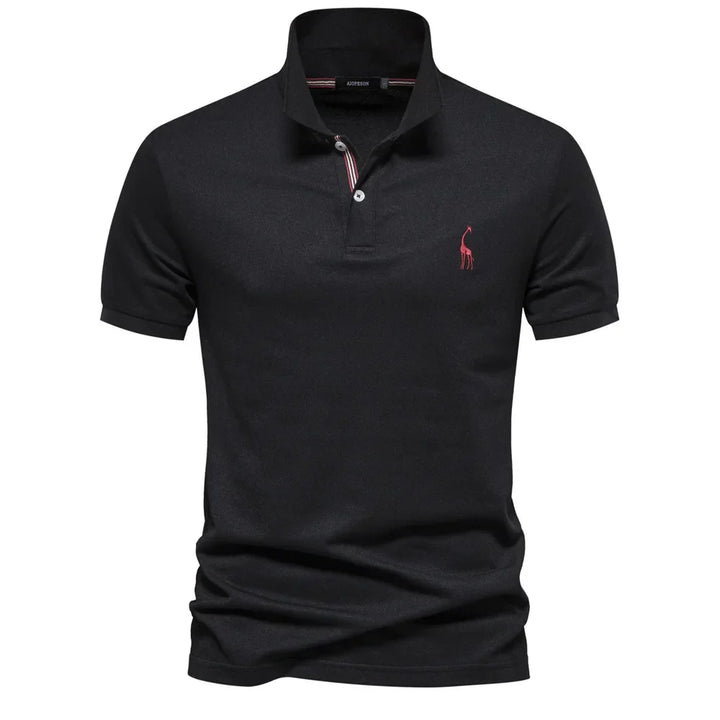 Polo Shirt - Slim Tailored Cut And Polyester Blend Fit