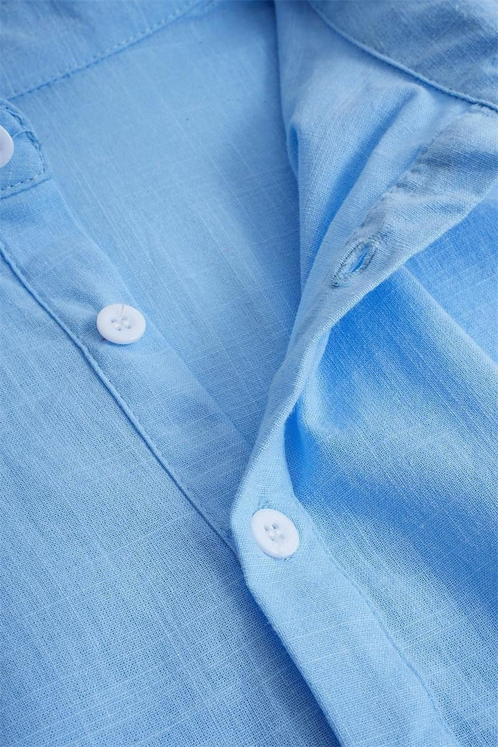 Polyester Blend Polo Shirt – Classic Collar & Loose Fit