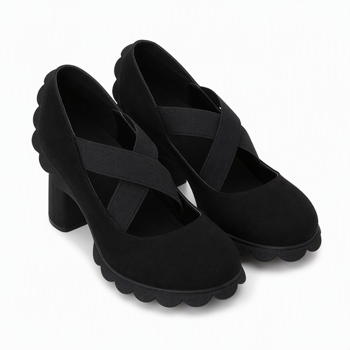 Zapatos Mary Jane con Tiras Cruzadas