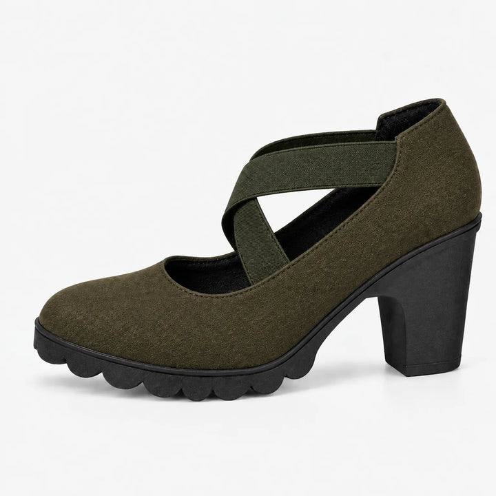 Zapatos Mary Jane con Tiras Cruzadas