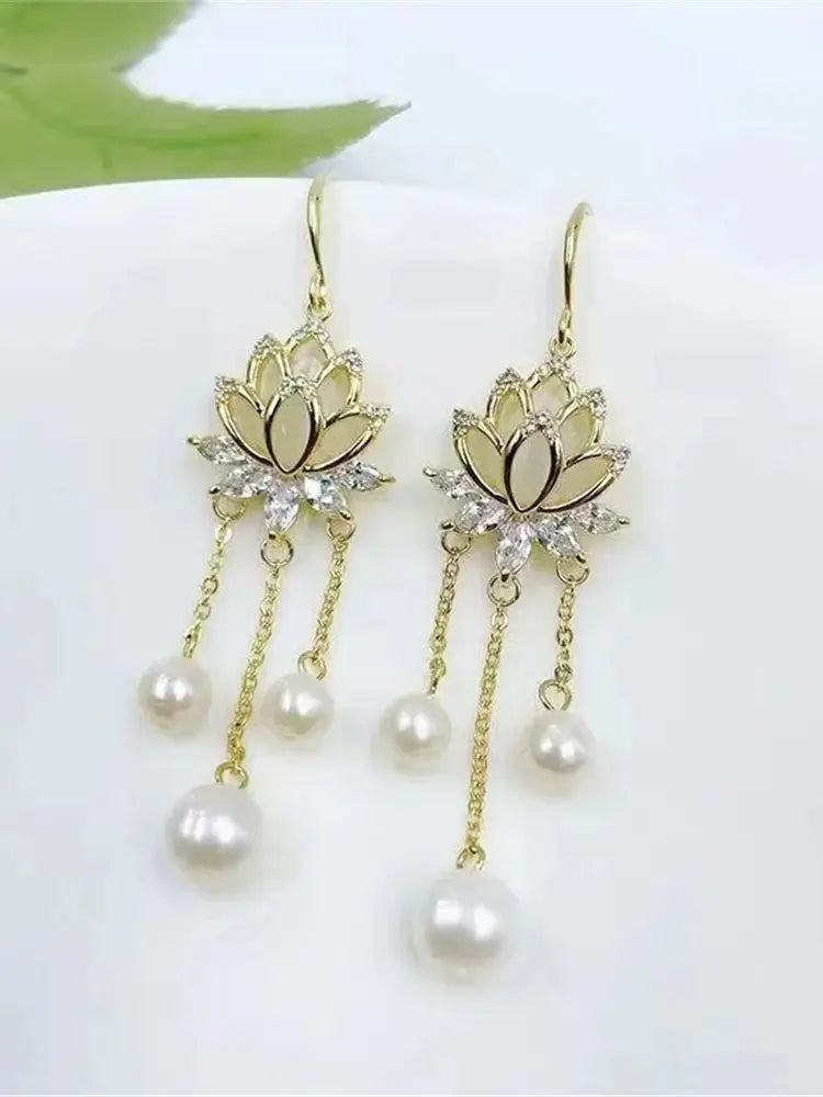 Verdina Pearl-Look Drop Earrings
