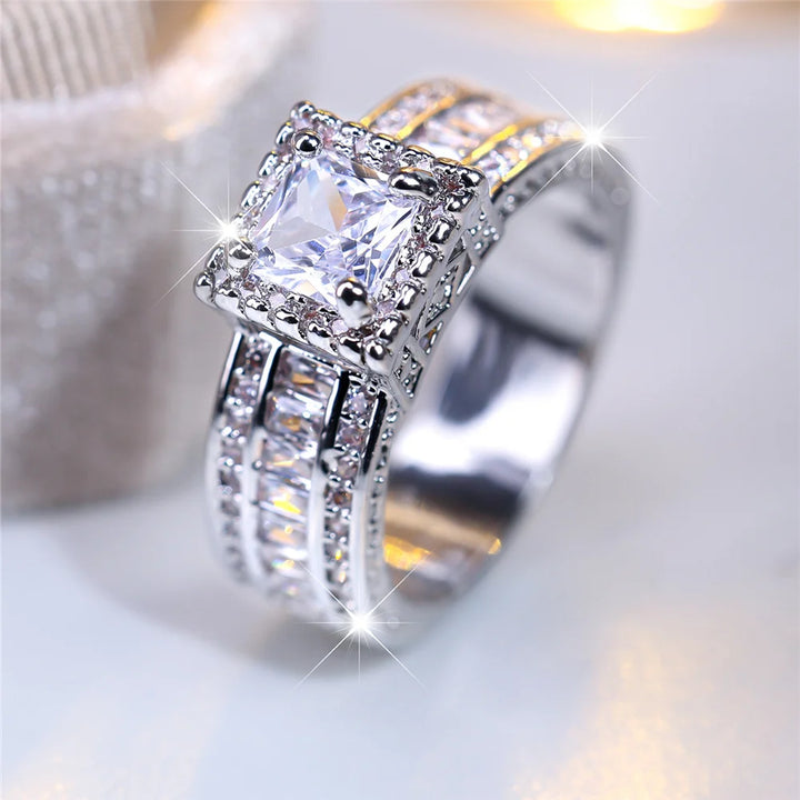 Bianca Crystal Cluster Ring close-up detail