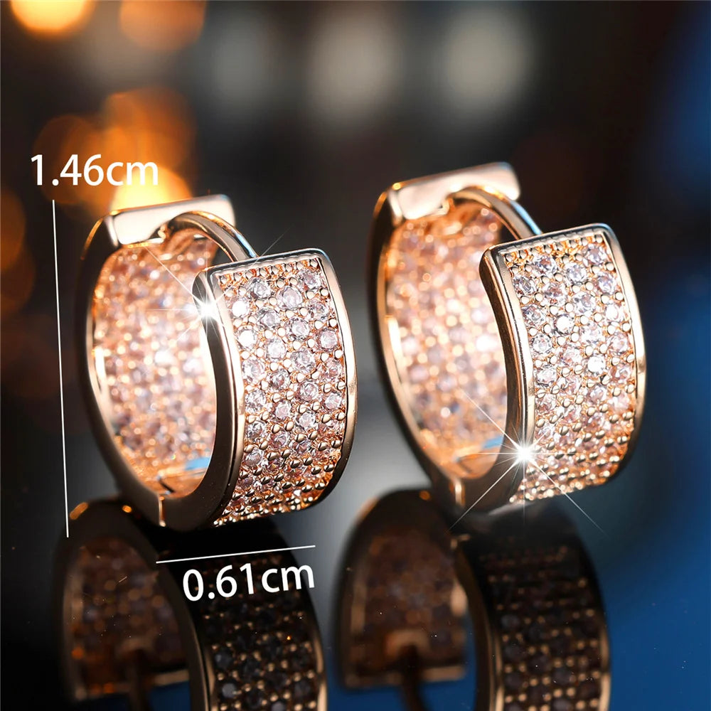 Seraphine Crystal Halo Hoop Earrings additional detail