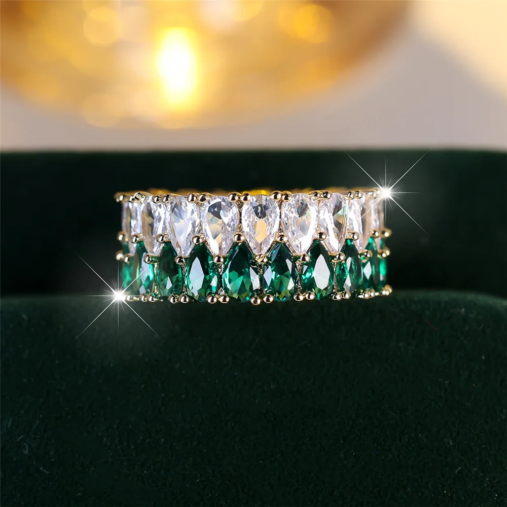 Aquarelle | Colorstone Teardrop Ring