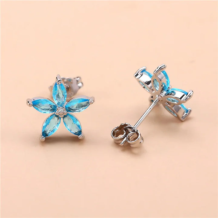Stellina | Colorstone Star Stud Earrings