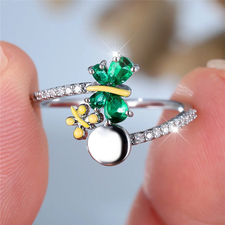 Felicia Green Butterfly Ring