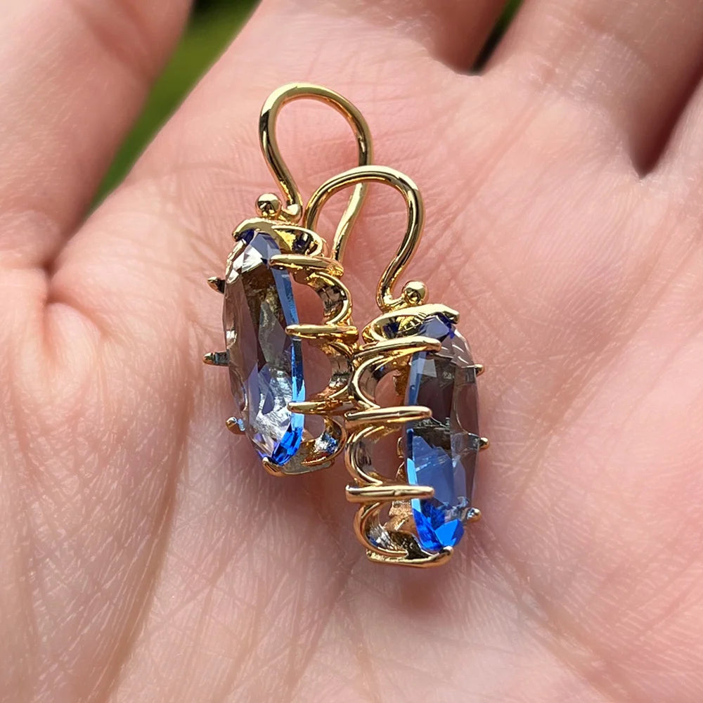 Riviera Colorstone Stud Earrings styled view
