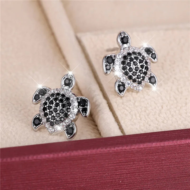 Tortuga | Black Turtle Stud Earrings