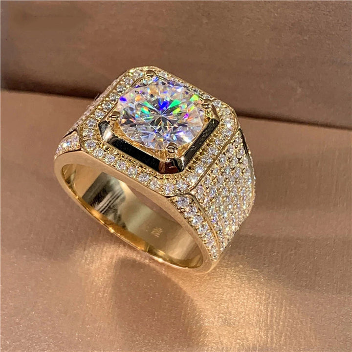 Aureon | White Crystal Statement Ring
